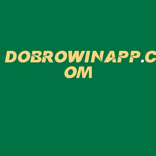 Logo da DOBROWINAPP